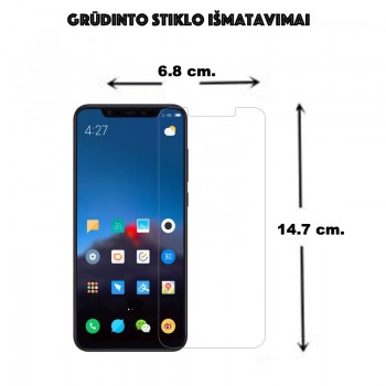 Apsauginis stikliukas telefonui (XIAOMI MI 8 PRO)